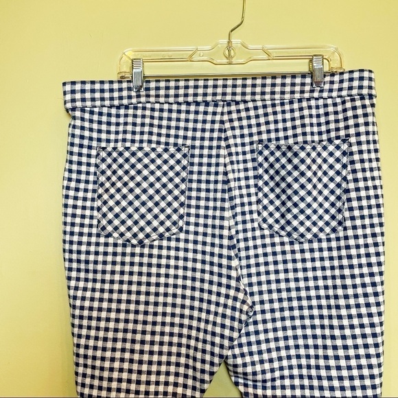 Nordstrom Plaid Ponte Crop Leggings XL - Picture 4 of 8